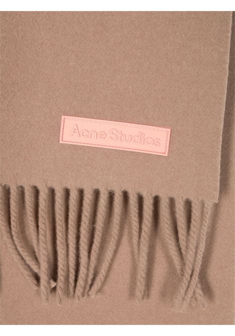 Sciarpa con applicazione in beige - unisex ACNE STUDIOS | CA0281AE2